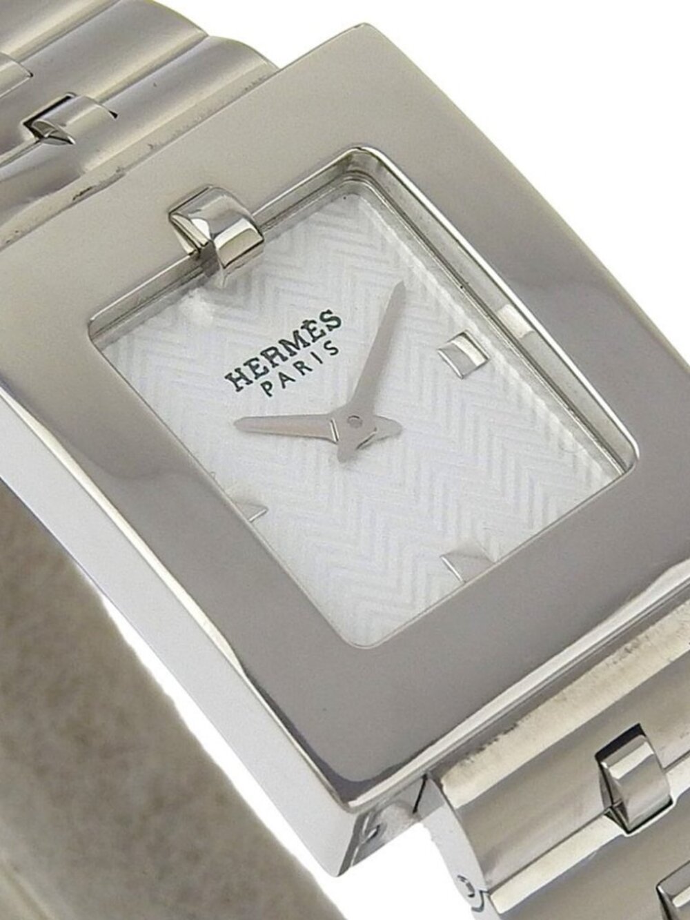 HERMES Belt watch Watches BE1.110 whiteDial Stainless Steel Quartz Analog ... - Picture 10 of 13